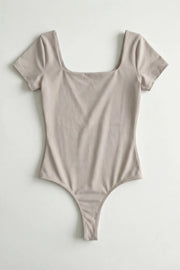 WIT Flo Women’s Squared-Neck Seamless Thong Bodysuit - Pack of 3