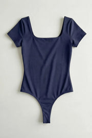 WIT Flo Women’s Squared-Neck Seamless Thong Bodysuit - Pack of 3
