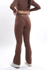 Load image into Gallery viewer, WIT Flo Women’s High-Waisted Ruched Flared Gym Leggings | Pack of 2