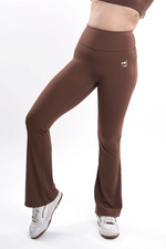 Load image into Gallery viewer, WIT Flo Women’s High-Waisted Ruched Flared Gym Leggings | Pack of 2
